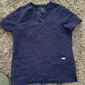 Figs navy casma top, size medium